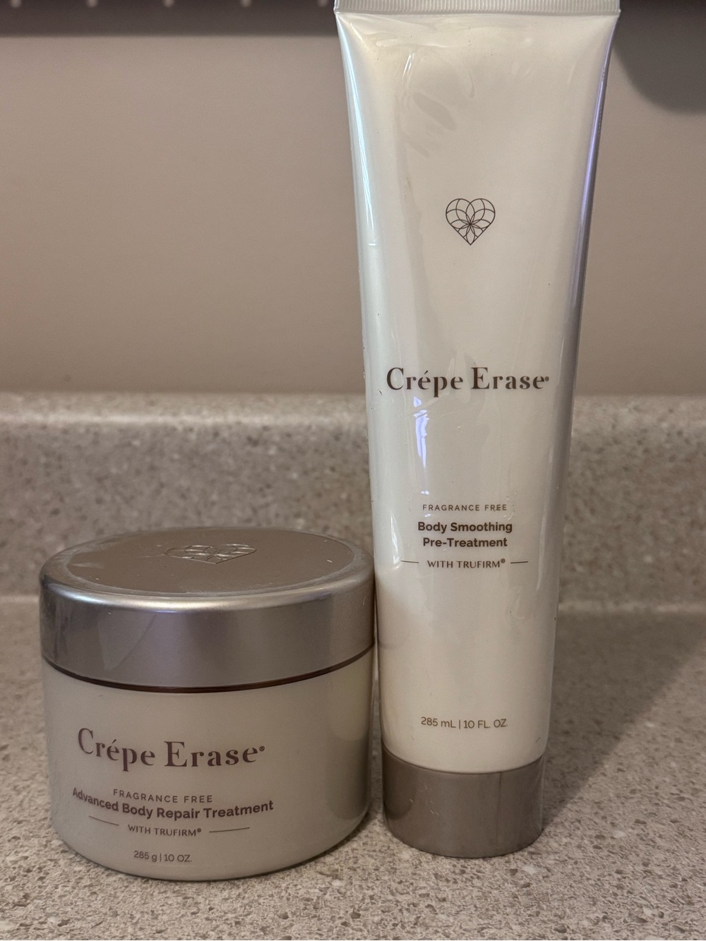 New! Crêpe Erase Body Smoothing Pre-Treatment & Advanced Body Repair Treatment
